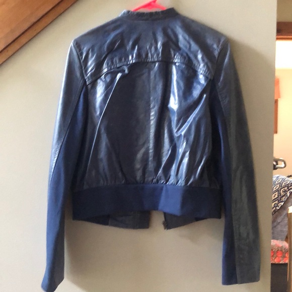 Distressed real leather jacket - Picture 2 of 2